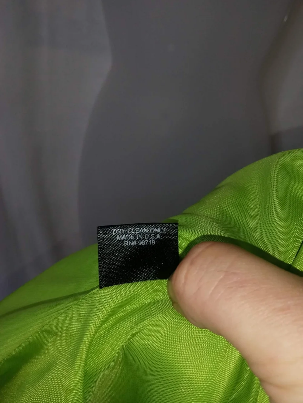 Vintage Wool Gloria Vanderbilt Bright Lime Green Double-Breasted Pea Coat Office
